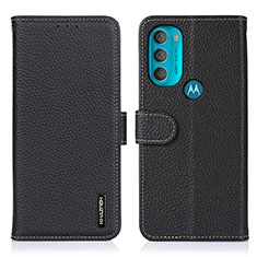 Motorola Moto G71 5G用手帳型 レザーケース スタンド カバー B01H モトローラ ブラック