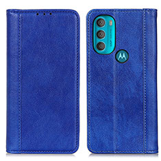 Motorola Moto G71 5G用手帳型 レザーケース スタンド カバー D03Y モトローラ ネイビー