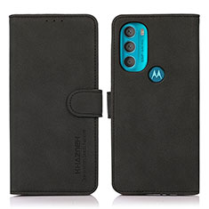 Motorola Moto G71 5G用手帳型 レザーケース スタンド カバー D08Y モトローラ ブラック