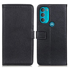Motorola Moto G71 5G用手帳型 レザーケース スタンド カバー D09Y モトローラ ブラック