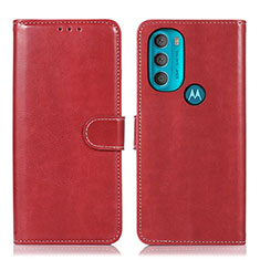 Motorola Moto G71 5G用手帳型 レザーケース スタンド カバー D10Y モトローラ レッド