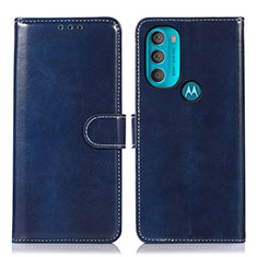 Motorola Moto G71 5G用手帳型 レザーケース スタンド カバー D10Y モトローラ ネイビー