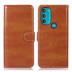 Motorola Moto G71 5G用手帳型 レザーケース スタンド カバー D10Y モトローラ ブラウン