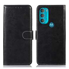 Motorola Moto G71 5G用手帳型 レザーケース スタンド カバー D10Y モトローラ ブラック