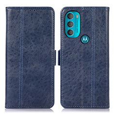 Motorola Moto G71 5G用手帳型 レザーケース スタンド カバー D11Y モトローラ ネイビー