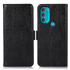 Motorola Moto G71 5G用手帳型 レザーケース スタンド カバー D11Y モトローラ ブラック