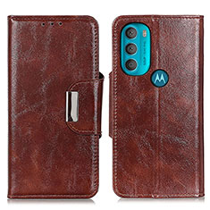 Motorola Moto G71 5G用手帳型 レザーケース スタンド カバー N04P モトローラ ブラウン