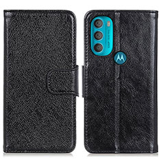 Motorola Moto G71 5G用手帳型 レザーケース スタンド カバー N05P モトローラ ブラック