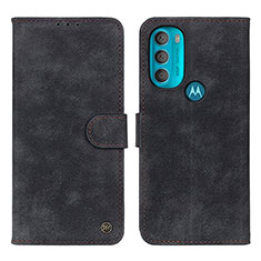 Motorola Moto G71 5G用手帳型 レザーケース スタンド カバー N06P モトローラ ブラック