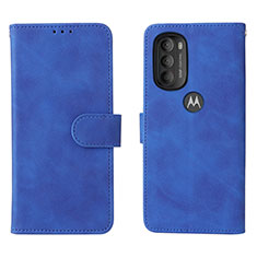Motorola Moto G71 5G用手帳型 レザーケース スタンド カバー L01Z モトローラ ネイビー