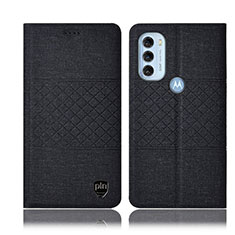 Motorola Moto G71 5G用手帳型 布 スタンド H13P モトローラ ブラック