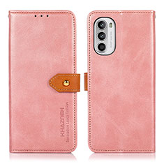 Motorola Moto G71s 5G用手帳型 レザーケース スタンド カバー N07P モトローラ ピンク