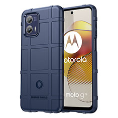 Motorola Moto G73 5G用360度 フルカバー極薄ソフトケース シリコンケース 耐衝撃 全面保護 バンパー J01S モトローラ ネイビー