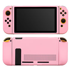 Nintendo Switch用360度 フルカバー極薄ソフトケース シリコンケース 耐衝撃 全面保護 バンパー S01 Nintendo ピンク