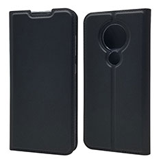 Nokia 7.2用手帳型 レザーケース スタンド カバー ノキア ブラック