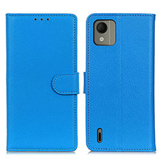 Nokia C110用手帳型 レザーケース スタンド カバー A03D ノキア ブルー