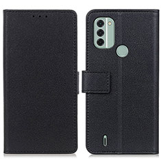 Nokia C31用手帳型 レザーケース スタンド カバー M08L ノキア ブラック