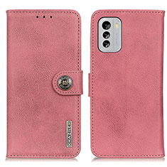 Nokia G60 5G用手帳型 レザーケース スタンド カバー K02Z ノキア ピンク