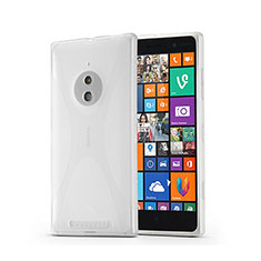 Nokia Lumia 830用ソフトケース X ライン ノキア ホワイト