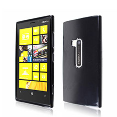 Nokia Lumia 920用シリコンケース ソフトタッチラバー ノキア ブラック