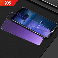 Nokia X6用アンチグレア ブルーライト 強化ガラス 液晶保護フィルム B01 ノキア クリア