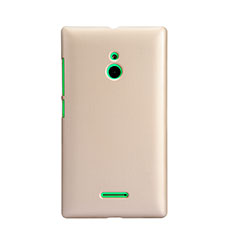 Nokia XL用ハードケース プラスチック 質感もマット ノキア ゴールド