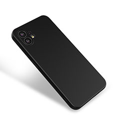 Nothing Phone 1用360度 フルカバー極薄ソフトケース シリコンケース 耐衝撃 全面保護 バンパー Nothing Phone ブラック