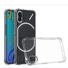 Nothing Phone 1用極薄ソフトケース シリコンケース 耐衝撃 全面保護 クリア透明 カバー Nothing Phone クリア