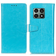 OnePlus 10 Pro 5G用手帳型 レザーケース スタンド カバー A06D OnePlus ブルー