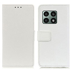 OnePlus 10 Pro 5G用手帳型 レザーケース スタンド カバー M08L OnePlus ホワイト