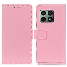 OnePlus 10 Pro 5G用手帳型 レザーケース スタンド カバー M08L OnePlus ピンク