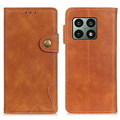 OnePlus 10 Pro 5G用手帳型 レザーケース スタンド カバー N03P OnePlus ブラウン