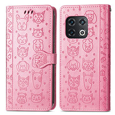 OnePlus 10 Pro 5G用手帳型 レザーケース スタンド パターン カバー S03D OnePlus ピンク
