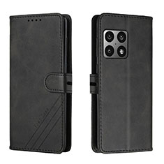 OnePlus 10 Pro 5G用手帳型 レザーケース スタンド カバー H02X OnePlus ブラック