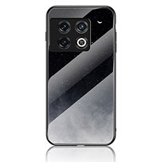 OnePlus 10 Pro 5G用ハイブリットバンパーケース プラスチック パターン 鏡面 カバー LS1 OnePlus グレー