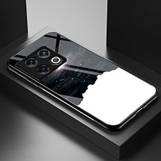 OnePlus 10 Pro 5G用ハイブリットバンパーケース プラスチック パターン 鏡面 カバー LS2 OnePlus ブラック
