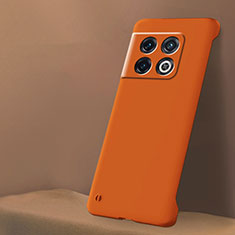 OnePlus 10 Pro 5G用ハードケース プラスチック 質感もマット フレームレス カバー OnePlus オレンジ