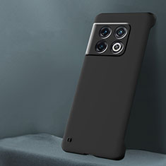 OnePlus 10 Pro 5G用ハードケース プラスチック 質感もマット フレームレス カバー OnePlus ブラック