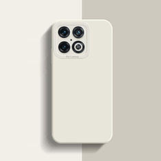 OnePlus 10 Pro 5G用360度 フルカバー極薄ソフトケース シリコンケース 耐衝撃 全面保護 バンパー OnePlus ホワイト