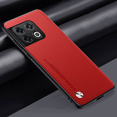 OnePlus 10 Pro 5G用ケース 高級感 手触り良いレザー柄 S02 OnePlus レッド