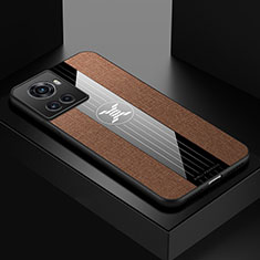 OnePlus 10R 5G用極薄ソフトケース シリコンケース 耐衝撃 全面保護 X01L OnePlus ブラウン