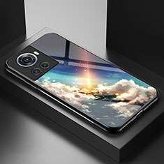 OnePlus 10R 5G用ハイブリットバンパーケース プラスチック パターン 鏡面 カバー LS2 OnePlus マルチカラー