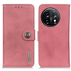 OnePlus 11 5G用手帳型 レザーケース スタンド カバー K02Z OnePlus ピンク