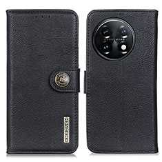 OnePlus 11 5G用手帳型 レザーケース スタンド カバー K02Z OnePlus ブラック