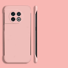 OnePlus 11 5G用ハードケース プラスチック 質感もマット フレームレス カバー P01 OnePlus ピンク