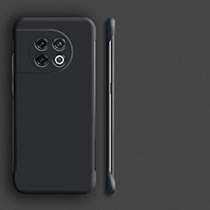 OnePlus 11 5G用ハードケース プラスチック 質感もマット フレームレス カバー P01 OnePlus ブラック