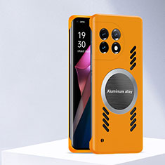 OnePlus 11 5G用ハードケース プラスチック 質感もマット フレームレス カバー Mag-Safe 磁気 Magnetic S01 OnePlus オレンジ
