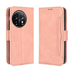 OnePlus 11R 5G用手帳型 レザーケース スタンド カバー BY3 OnePlus ピンク