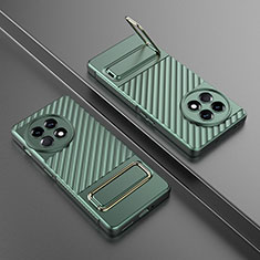OnePlus 11R 5G用極薄ソフトケース シリコンケース 耐衝撃 全面保護 スタンド バンパー KC3 OnePlus グリーン