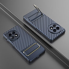 OnePlus 11R 5G用極薄ソフトケース シリコンケース 耐衝撃 全面保護 スタンド バンパー KC3 OnePlus ネイビー